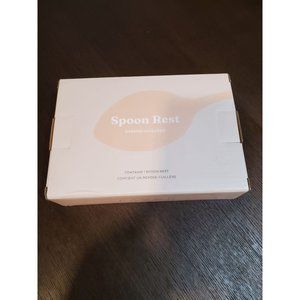 Favor Dip-Dyed Gray and Cream Spoon Rest Brand New In Box